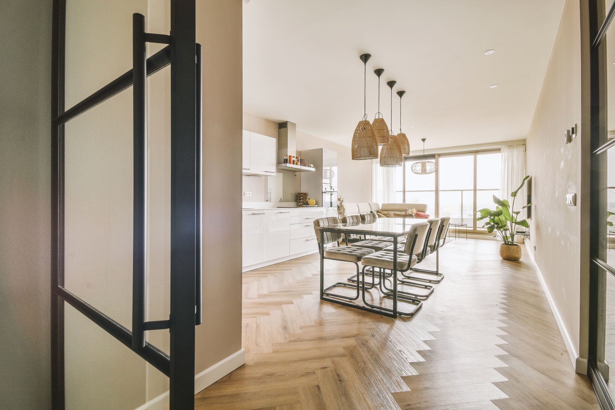 Entrance and hallway of apartment